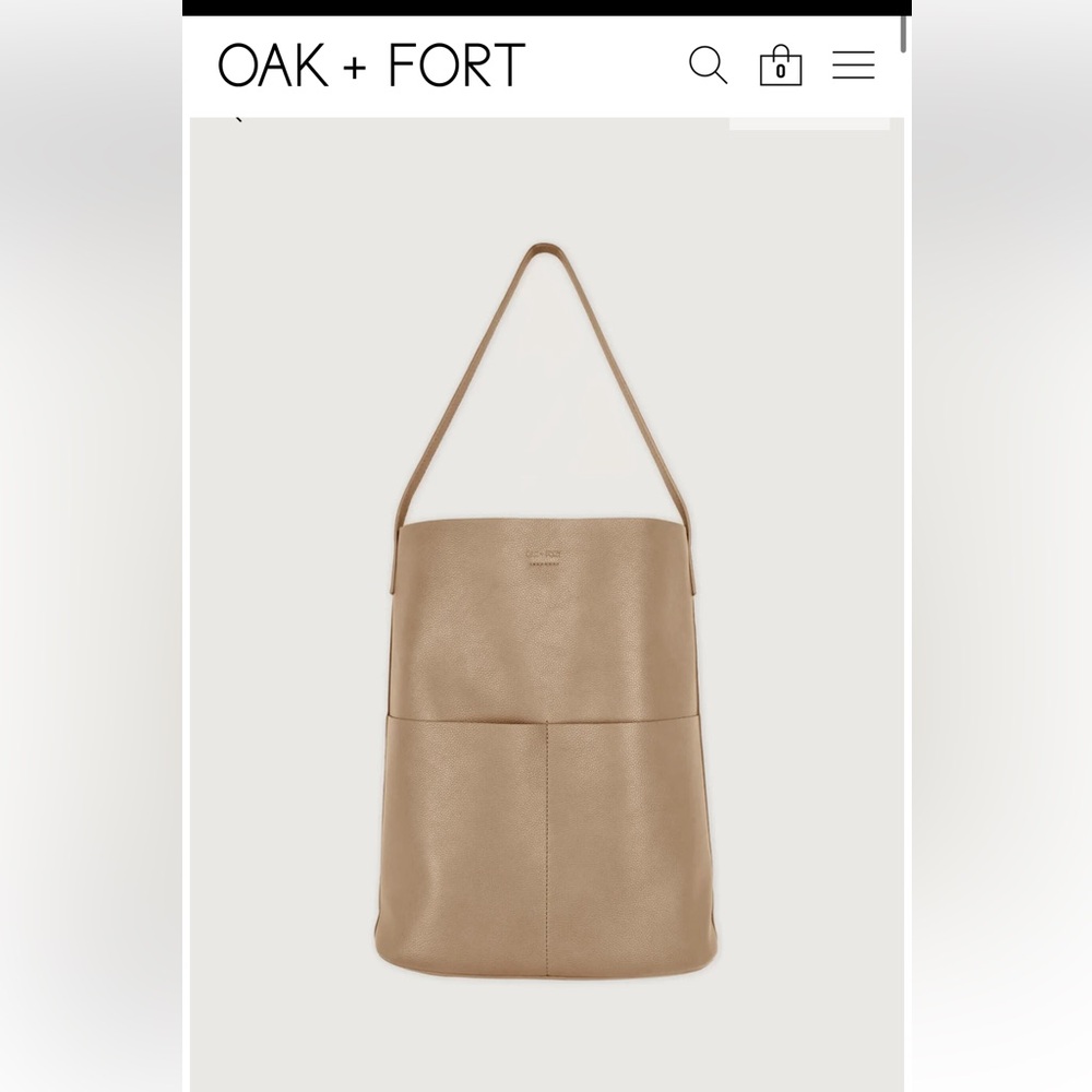 Oak + Fort Everyday Vegan Leather Tote Shoulder Bag